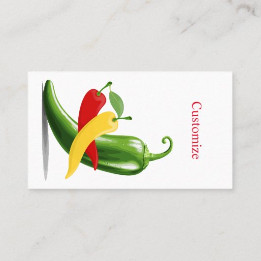 Rood Geel Groen Chili Peppers Thunder_Cove Visitekaartje (Achterkant)