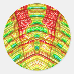 Rood Geel Groen ~ Classic Ronde Sticker