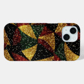 Rood Geel Groen Golven van Feestelijke Glitter Case-Mate iPhone Case (Achterkant (horizontaal))