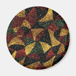 Rood Geel Groen Golven van Feestelijke Glitter Magneet