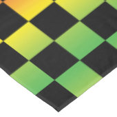 Rood Geel Groen Rasta Ombre Geruit Tafelkleed (Gekanteld)