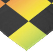 Rood Geel Groen Rasta Ombre Geruit Tafelkleed (Gekanteld)