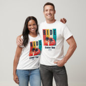 Rood Geel Groen Retro Zomertijd T-shirt (Unisex)
