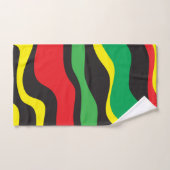 Rood Geel Groen Zwart Rasta Golf Bad Handdoek (Handdoek)