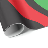 Rood Geel Groen Zwart Rasta Golf Cadeaupapier (Rol Hoek)