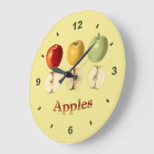 Rood ~ Geel ~ Groene appels ~ Botanische klok ~ (Hoek)