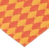 rood geel Kiku Chrysanthemum Mon Pattern Tafelkleed (Gekanteld)