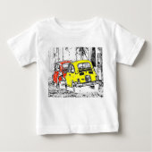 Rood Geel Kleur Urban Comic cartoon Auto (Voorkant)