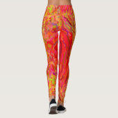 Rood/Geel Leggings voor vrouwen (Achterkant)