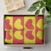 Rood Geel Liefdeshart Tissuepapier (Geschenk)