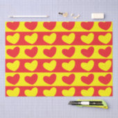 Rood Geel Liefdeshart Tissuepapier (Craft)