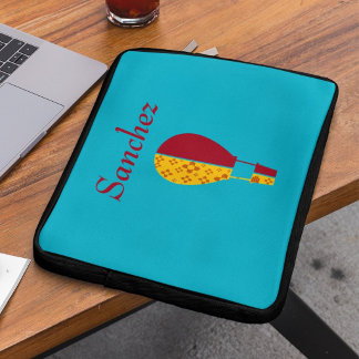 Rood Geel New Mexico Zia Heete Luchtballon Laptop Sleeve