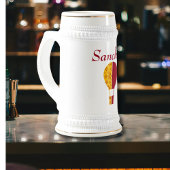 Rood Geel New Mexico Zia Hete Luchtballon Bierpul