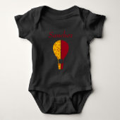 Rood Geel New Mexico Zia Hete Luchtballon Romper (Voorkant)