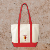 Rood Geel New Mexico Zia Hete Luchtballon Tote Bag