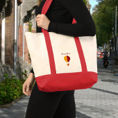 Rood Geel New Mexico Zia Hete Luchtballon Tote Bag