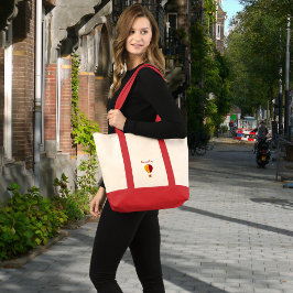 Rood Geel New Mexico Zia Hete Luchtballon Tote Bag
