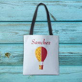 Rood Geel New Mexico Zia Hete Luchtballon Tote Bag