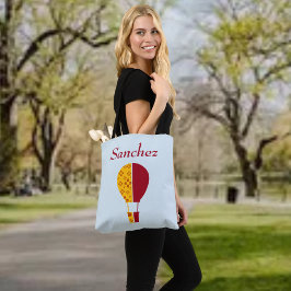 Rood Geel New Mexico Zia Hete Luchtballon Tote Bag