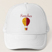Rood Geel New Mexico Zia Hete Luchtballon Trucker Pet (Voorkant)