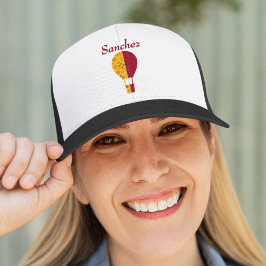 Rood Geel New Mexico Zia Hete Luchtballon Trucker Pet