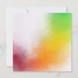 Rood Geel Oranje Groen Aangepaste Kleur Kleurrijk Notitiekaartje