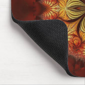 Rood Geel Oranje Tannine Fractal  Muismat (Hoek)