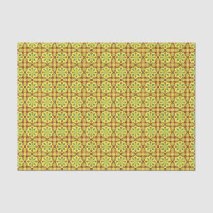  rood geel Ottomaans Turks Tulp Patroon Tissuepapier