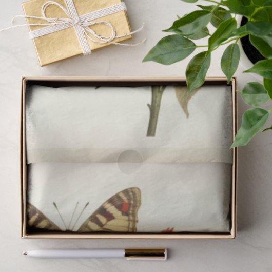  rood geel primitieve vlinders ontkoppeling tissuepapier (Geschenk)