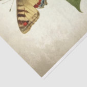  rood geel primitieve vlinders ontkoppeling tissuepapier (Detail)