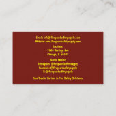 Rood Geel Rook & Brandblusser Brandveiligheid Visitekaartje (Achterkant)