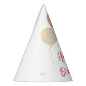 Rood Geel Roze Schattige Ballonnen Happy Birthday Feesthoedjes (Links)