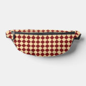 Rood Geel Schacherdiamantpatroon Heuptasje (Liggend)