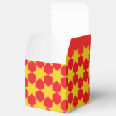 Rood geel sterpatroon partij of gebeurtenis gesche bedankdoosjes (Geopend)