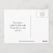 Rood Geel Strepen Bedankkaart Briefkaart (Achterkant)