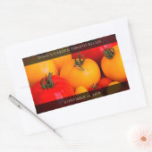 Rood geel tomaten Voedingswaren Rechthoekige Sticker (Envelop)