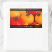 Rood geel tomaten Voedingswaren Rechthoekige Sticker (Tas)