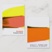 rood geel visitekaartje (Voorkant / Achterkant)