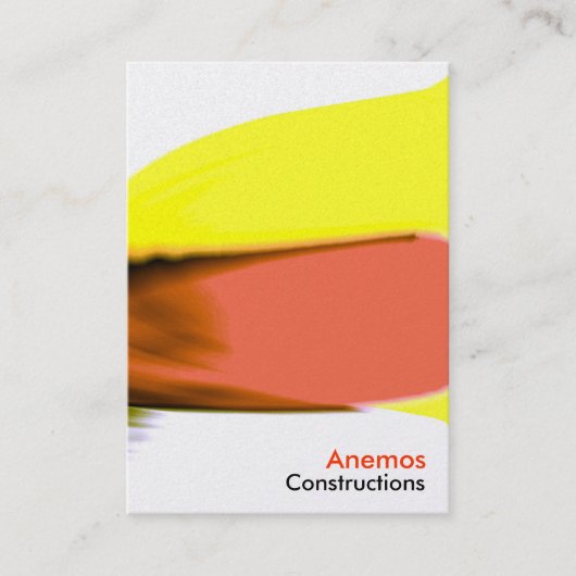 rood geel visitekaartje (Voorkant)