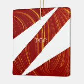 Rood Geel Wit Abstract Keramisch Ornament (Links)