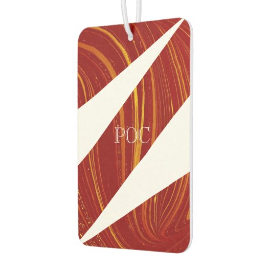 Rood Geel Wit Abstract Luchtverfrisser (Links)