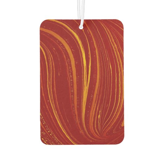 Rood Geel Wit Abstract Luchtverfrisser (Achterkant)