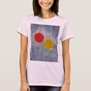 Rood Geel Zonnevlek Polka Dots Abstract T-shirt