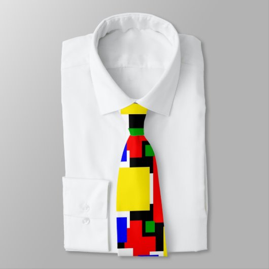 Rood, geel, zwart, blauw en groen stropdas (Gebonden)