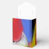 Rood, geel, zwart en blauw bedankdoosjes (Geopend)