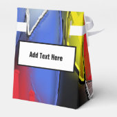 Rood, geel, zwart en blauw bedankdoosjes (Achterkant)