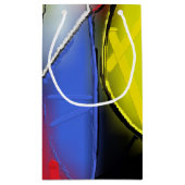 Rood, Geel, Zwart en Blauw cadeautas (Achterkant)