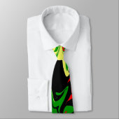 Rood, geel, zwart en groen stropdas (Gebonden)