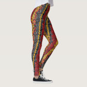 Rood Geel & Zwart Snakeskin Patroon Leggings (Rechts)