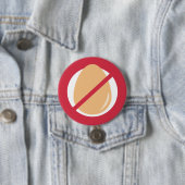 Rood Geen Eieren Kinder Eieralarm Ronde Button 7,6 Cm (In situ)